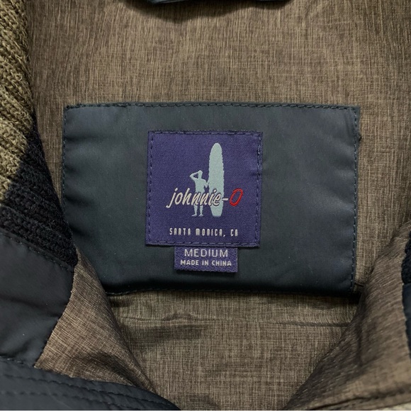 Men's JOHNNIE O Navy Blue CARLYLE Quilted PUFFER Full Zip VEST Jacket  M - Picture 4 of 8